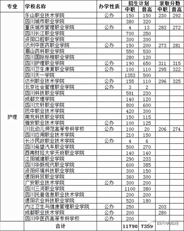 四川護(hù)理職業(yè)技術(shù)學(xué)院分?jǐn)?shù)線(四川護(hù)理職業(yè)技術(shù)學(xué)院對口分?jǐn)?shù)線)