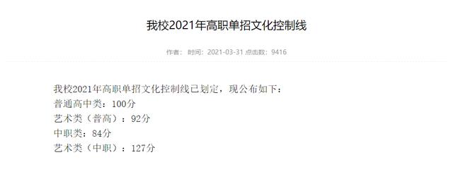 2021年高職單招分?jǐn)?shù)線(2021年河北省高職單招分?jǐn)?shù)線)